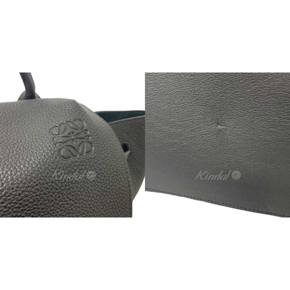 Loewe Drawstring Leather Backpack Black - image 3